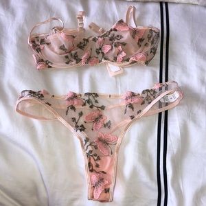 Matching bra and panty set